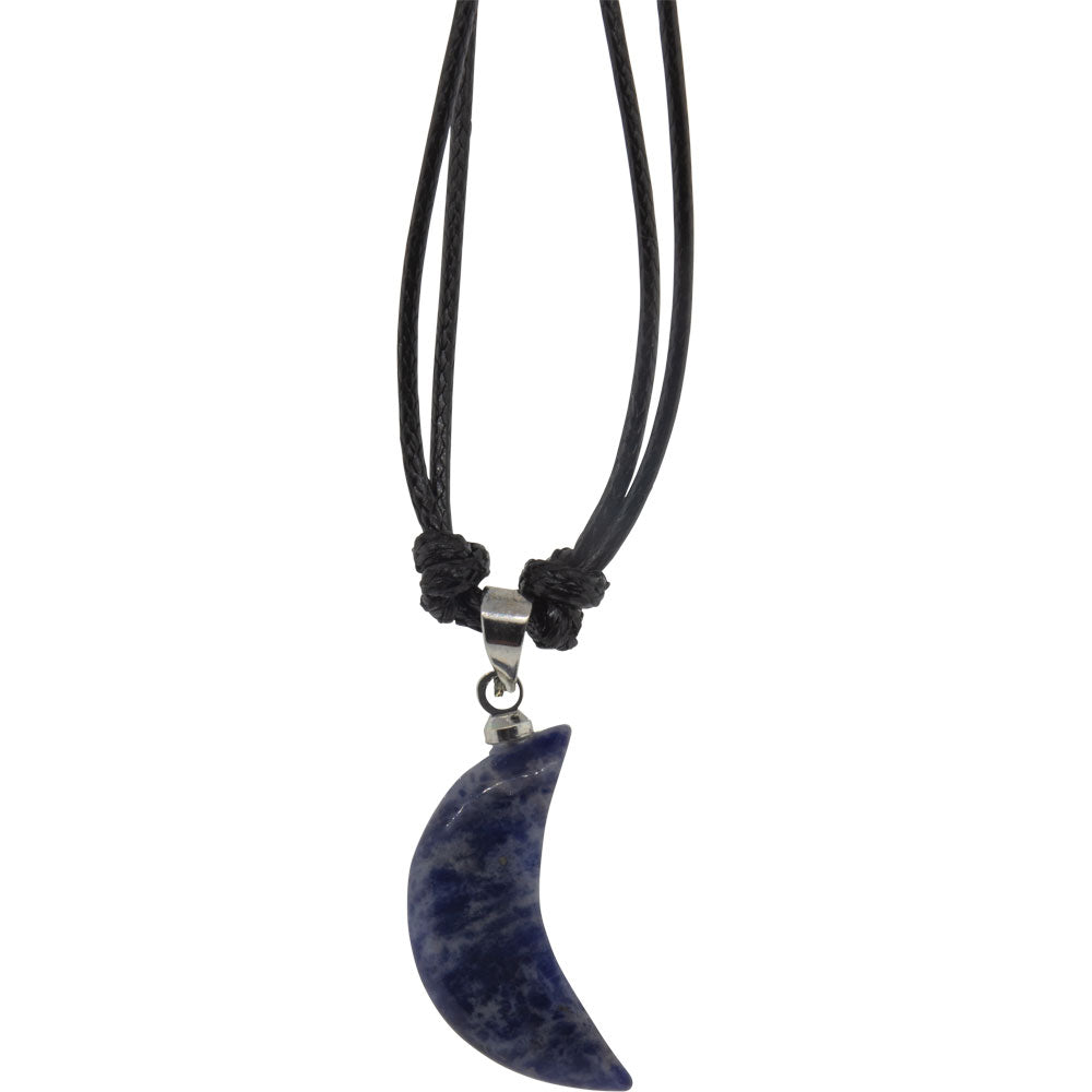 Sodalite Goddess Moon Necklace