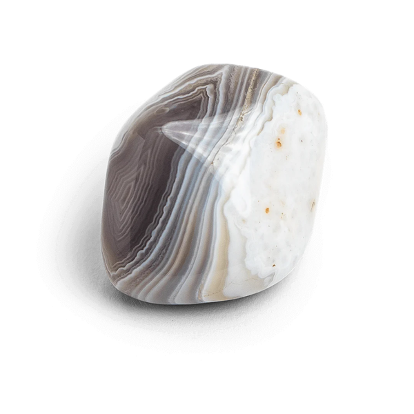 Natural Agate crystal with layered banding