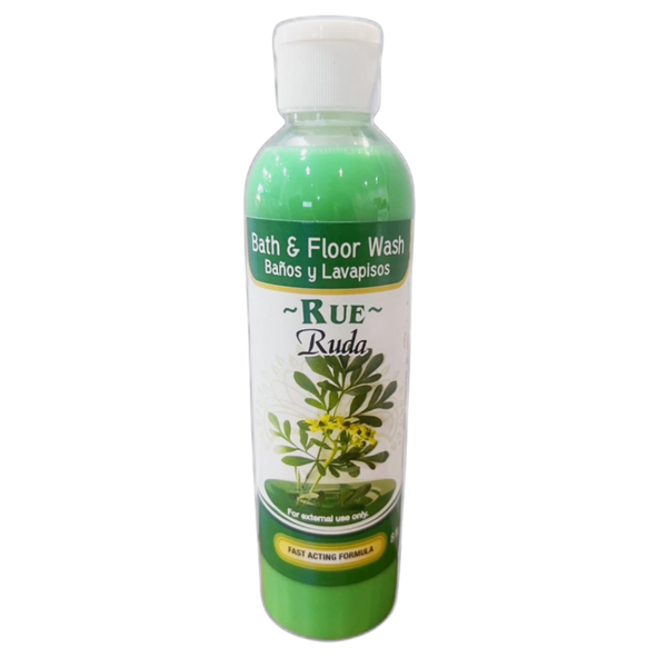 Rue bath and floor wash for spiritual protection