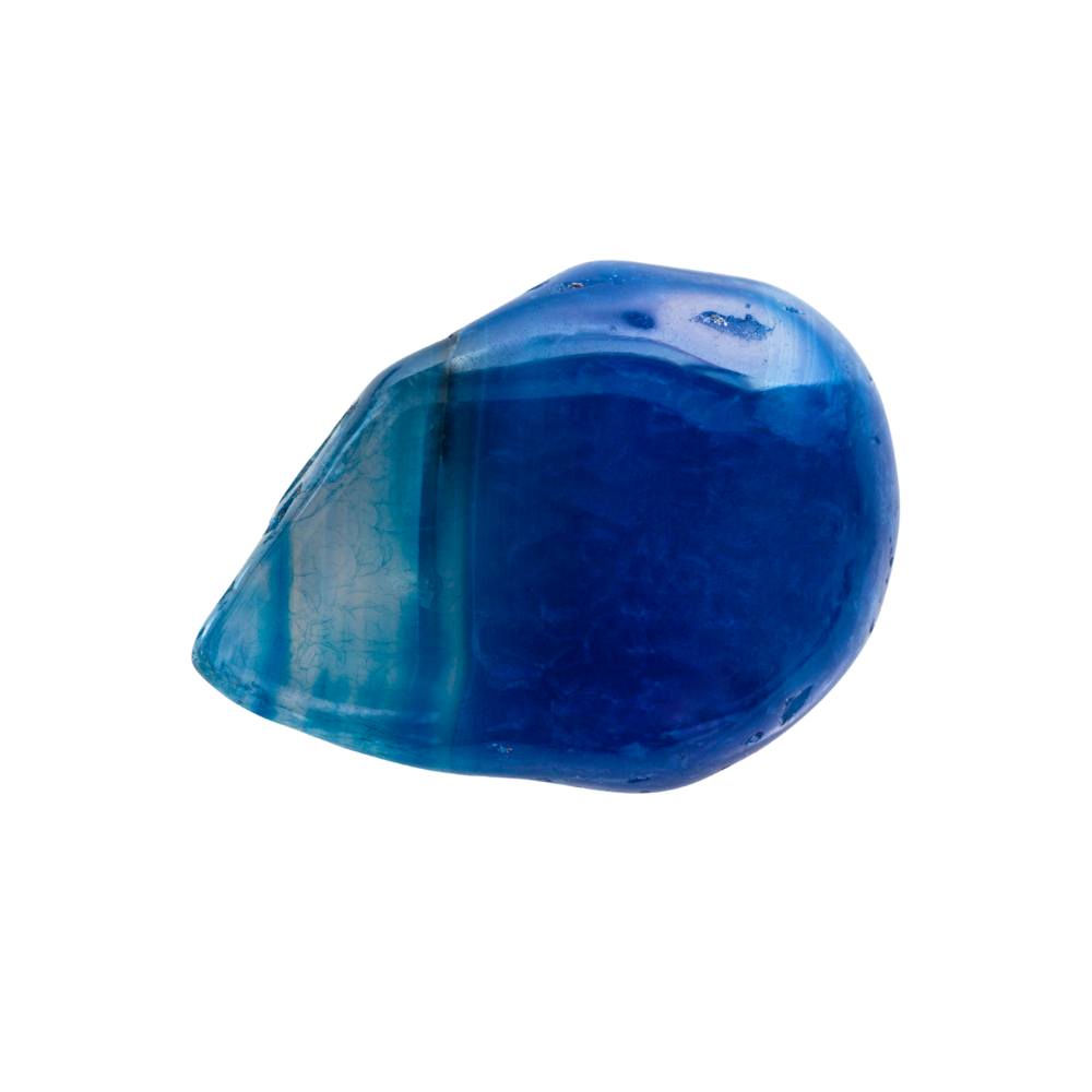 Blue Agate Tumbled Stone