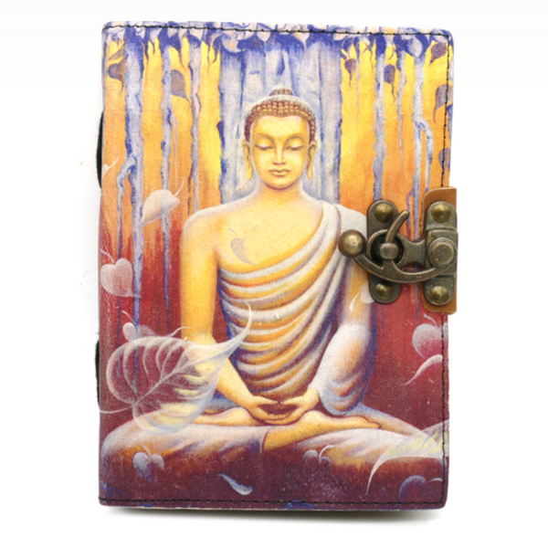 Buddha Leather Journal | Mindful Grimoire for Meditation & Reflection
