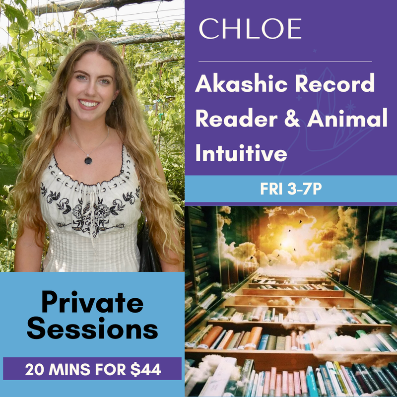 Chloe, Akashic Records Practitioner, offering remote soul-guidance session