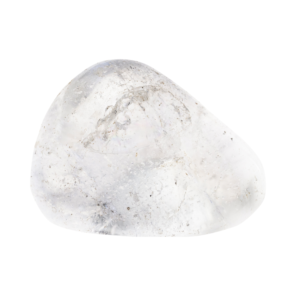 Clear Quartz Aura Tumbled Stone