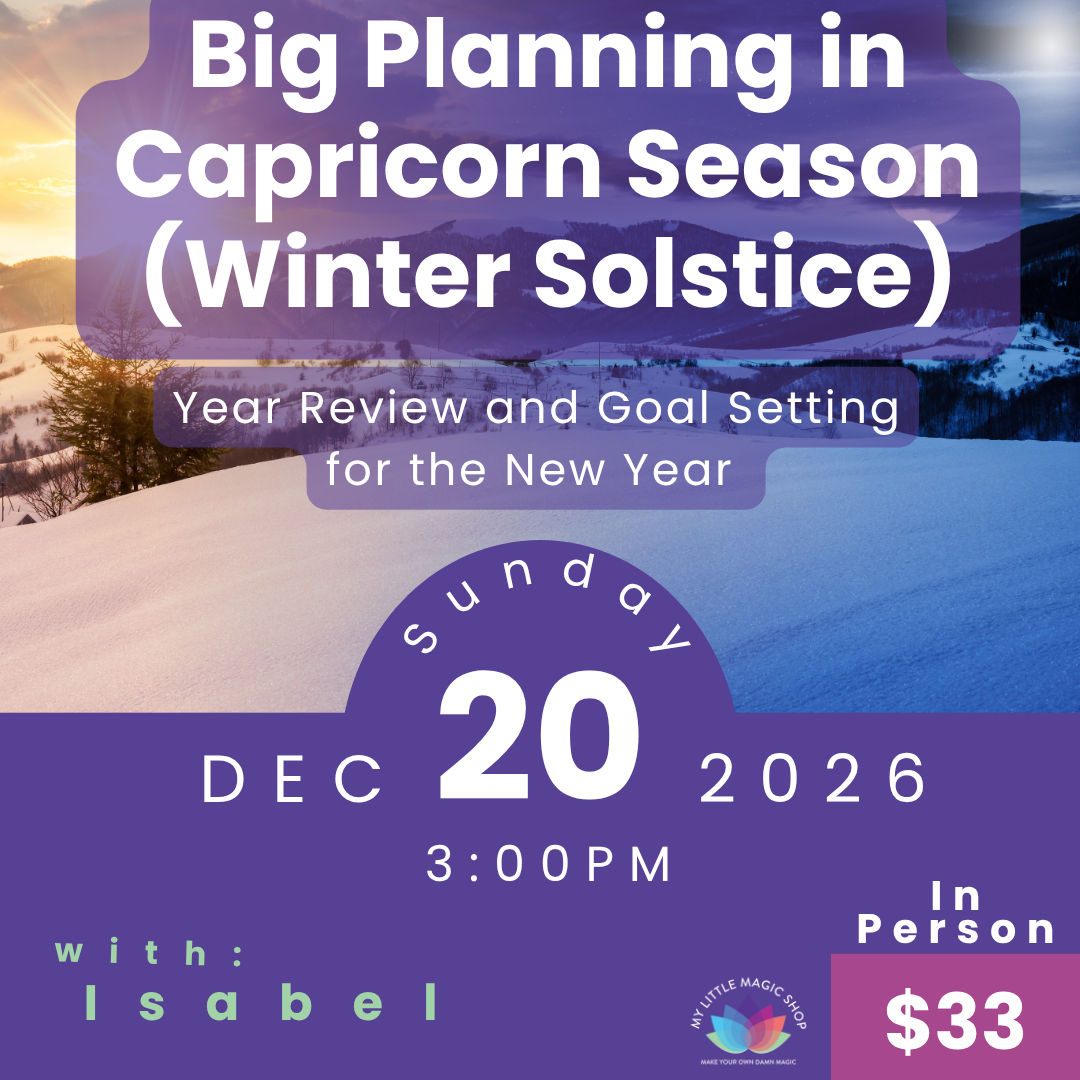 Big Planning in Capricorn Season (Winter Solstice)