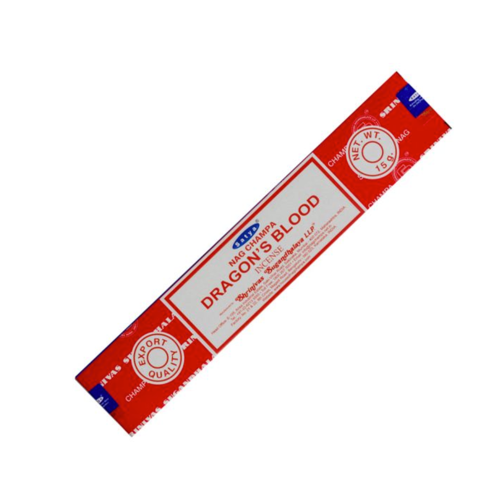 Satya Dragon's Blood Nag Champa incense box