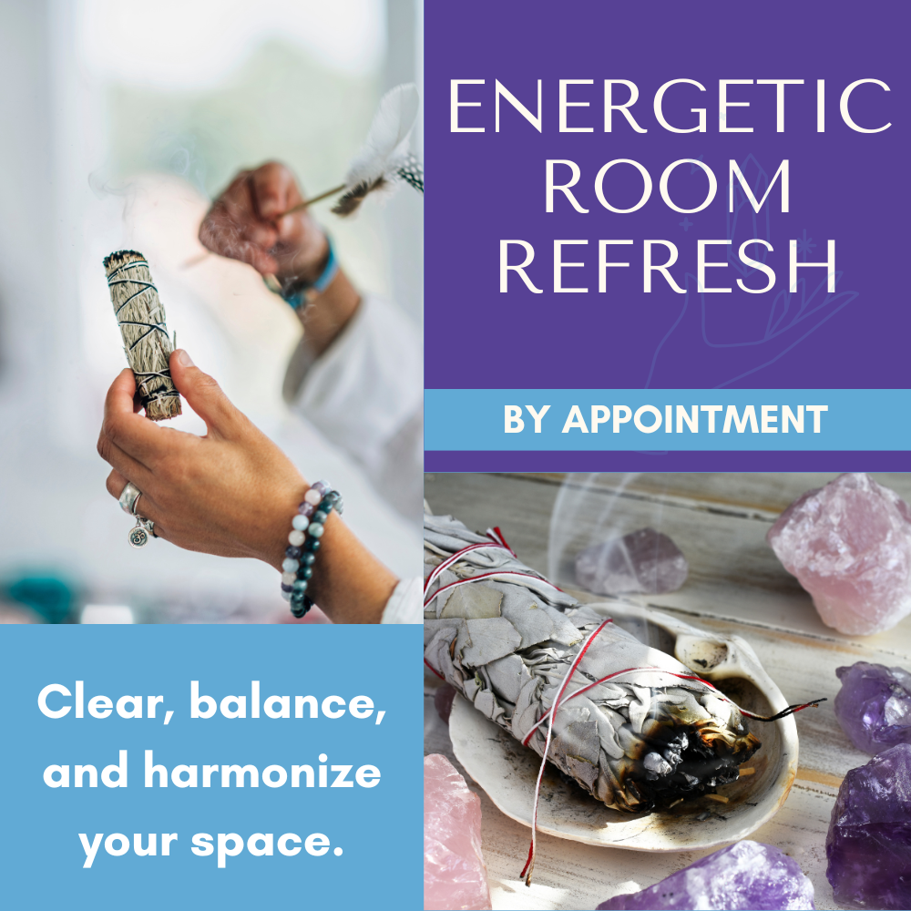 Transform the energy of your space with our Energetic Room Refresh services