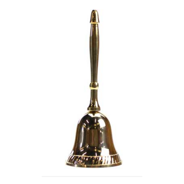 Brass Altar Hand Bell: Summon Celestial Energies, Ring in Sacred Moments!