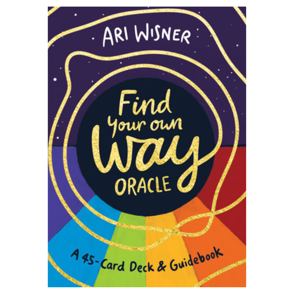 Find Your Own Way Oracle deck box with rainbow design