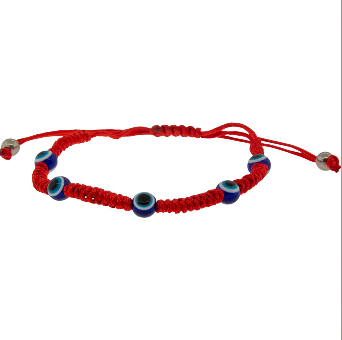 Red Rope Evil Eye Adjustable Bracelet