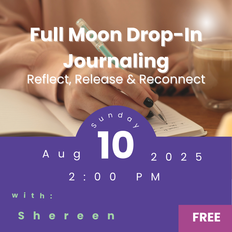 Guests journaling by candlelight during a Full Moon journaling drop-in at My Little Magic Shop in NYC.