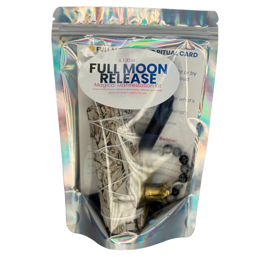 Full Moon Release Manifestation kit includes all you need to embrace the energy of the full moon.