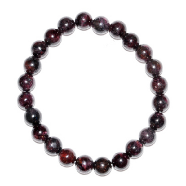 Ignite your inner fire with this 8mm Garnet Bracelet. A stone of passion and protection, garnet anchors your energy and supports the root chakra—perfect for rituals, self-love, and daily strength.