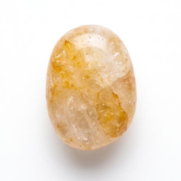 Golden Healer tumbled crystal with warm golden coloring