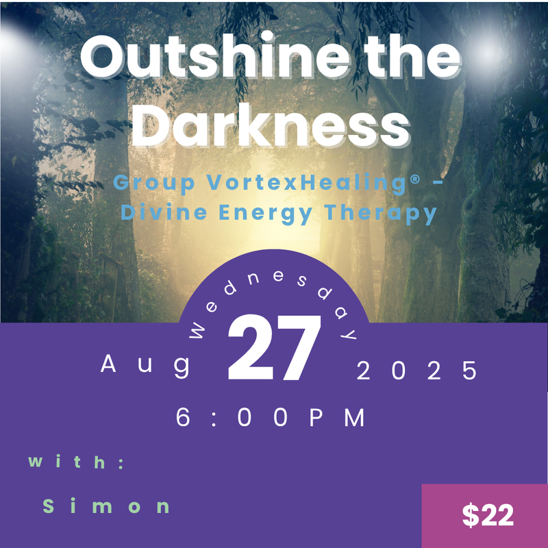 Group VortexHealing® session at My Little Magic Shop with Simon Deacon guiding energy healing and transformation.