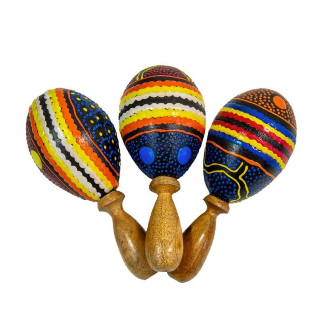 Hand Painted Dot Maracas