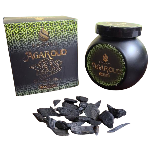Sonavi Agar Oud bakhoor incense chips, 40g jar