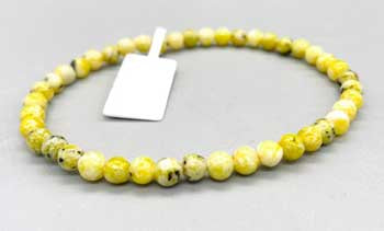 Yellow Turquoise 8mm Bead Gemstone Bracelet