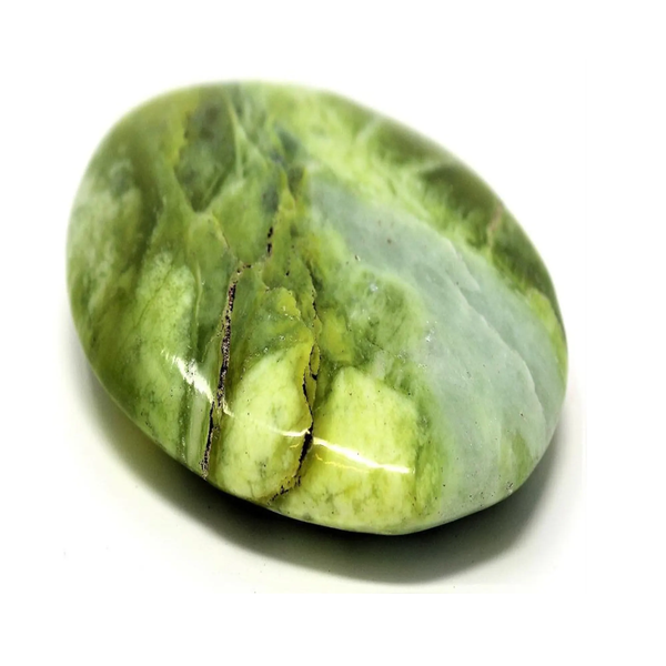 Infinite Serpentine crystal with soft green patterns
