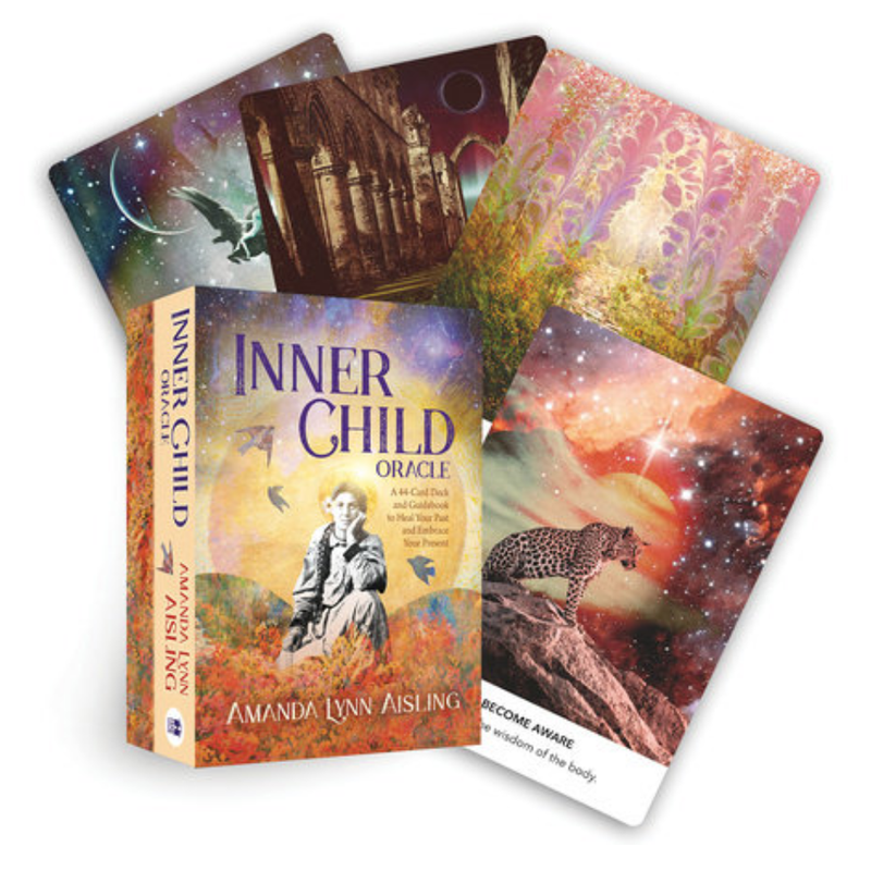 Inner Child Oracle deck box and illustrated cards