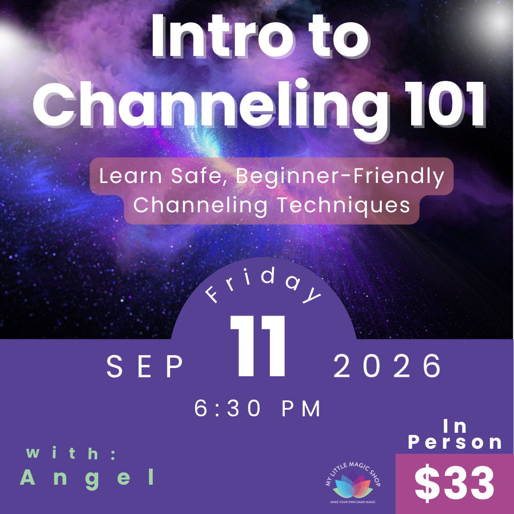 Intro to Channeling 101 September 11 event flyer