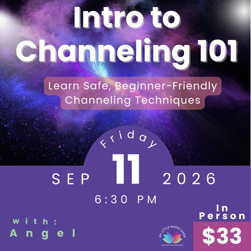 Intro to Channeling 101 September 11 event flyer