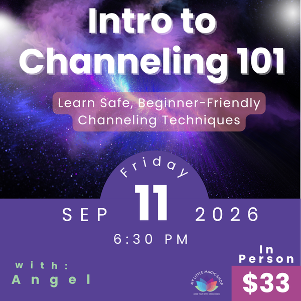Intro to Channeling 101 September 11 event flyer