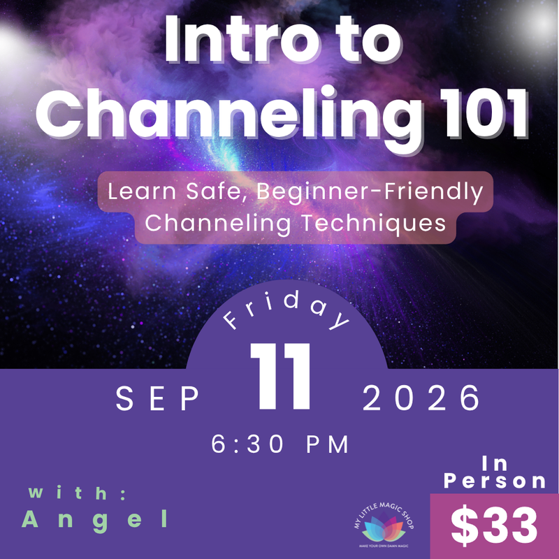 Intro to Channeling 101 September 11 event flyer