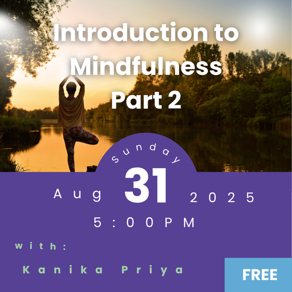Kanika Priya leading a mindfulness and meditation workshop at My Little Magic Shop.