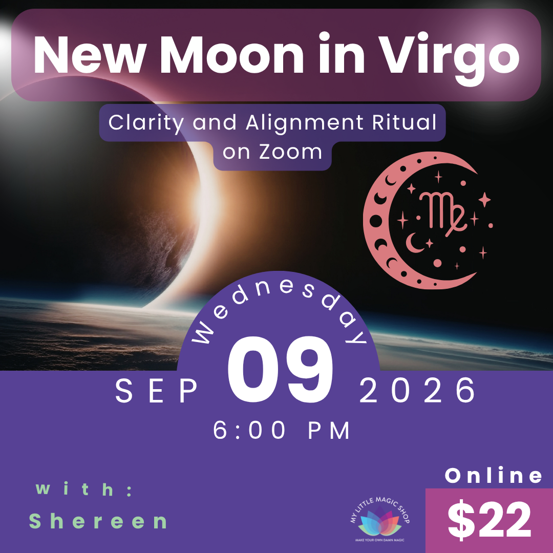 New Moon in Virgo Workshop September 9th Event.