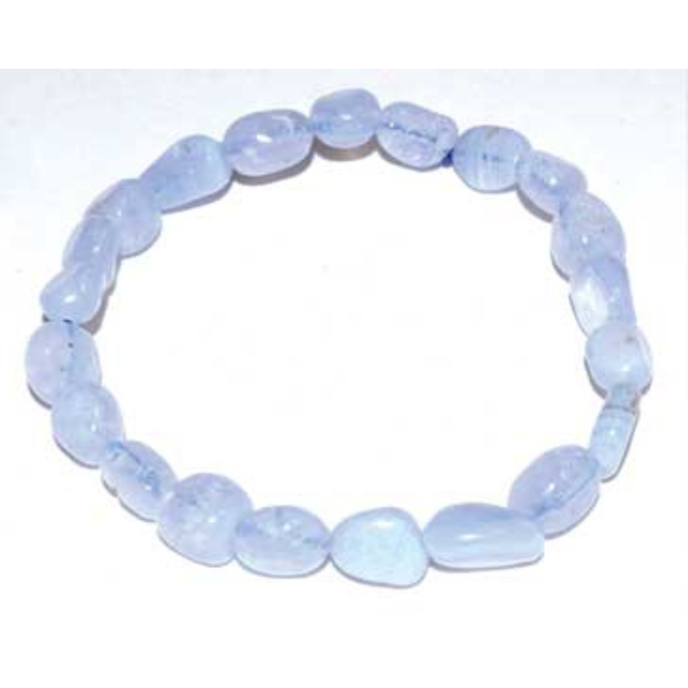 Blue Lace Agate Nugget Bracelet