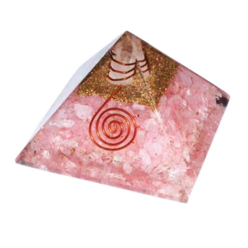 Rose Quartz Orgone Pyramid