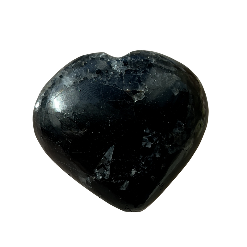 Black Tourmaline Puffed Heart