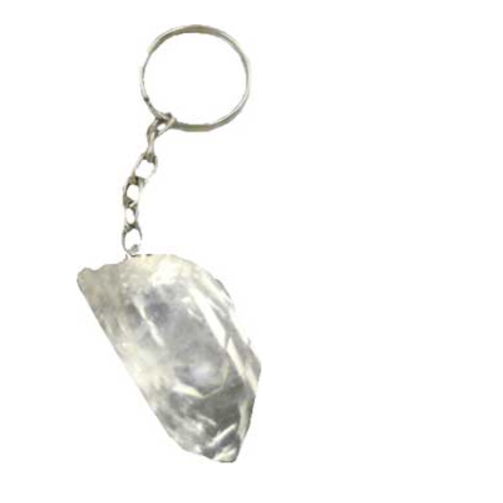 Clear Quartz Keychain