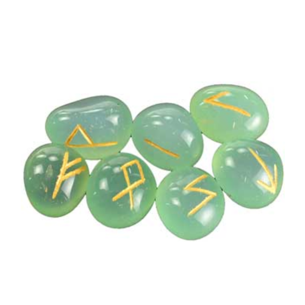 Aquamarine Gemstone Rune Set