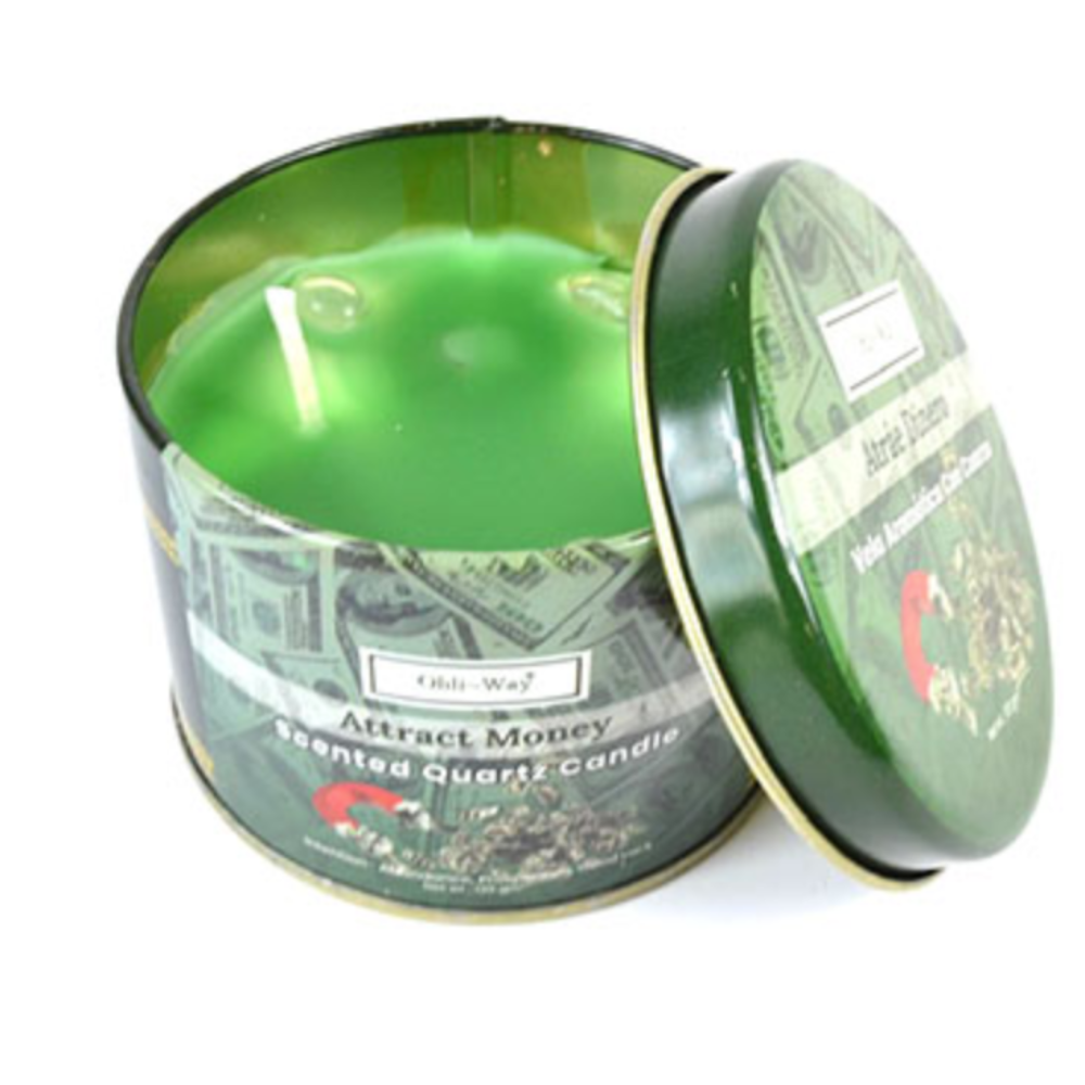 Ohli Way Attract Money with Quartz Tin Candle