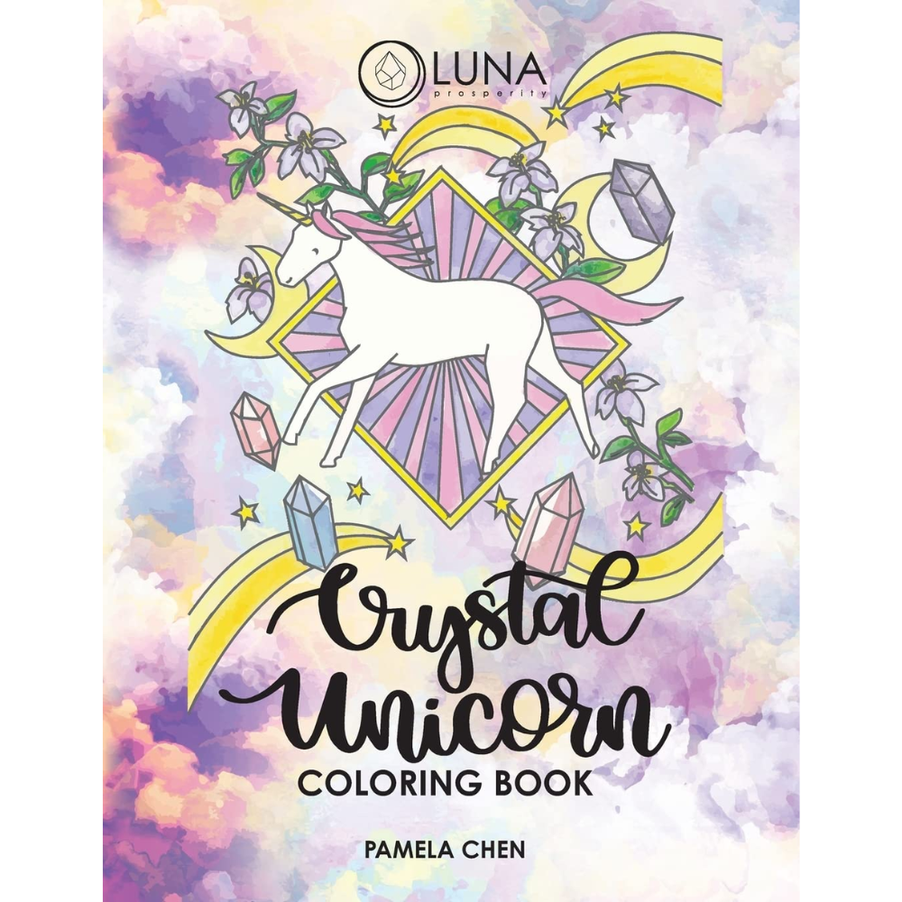 Crystal Unicorn Coloring Book by Pamela Chen