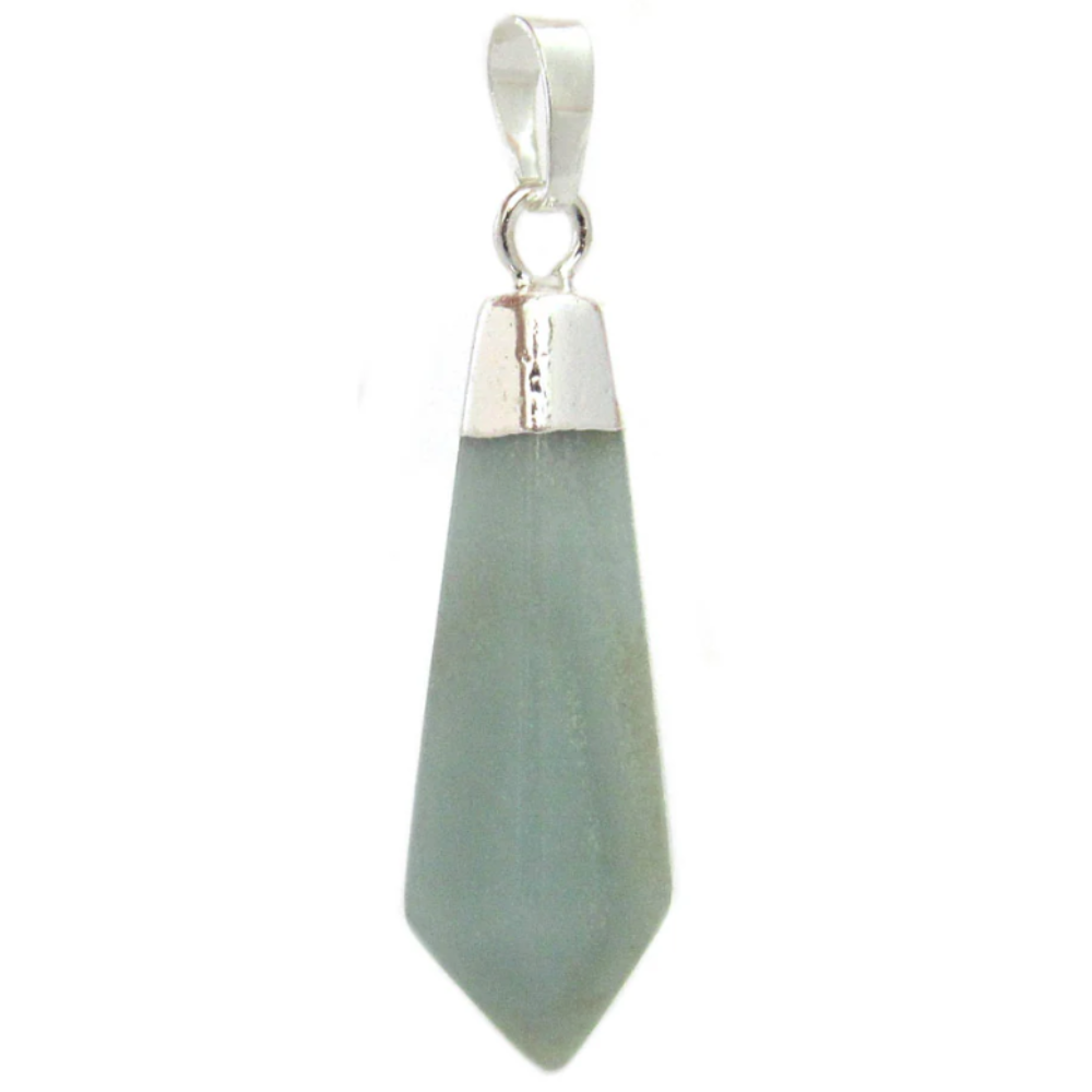 Amazonite Diamond Shape Stone Pendant