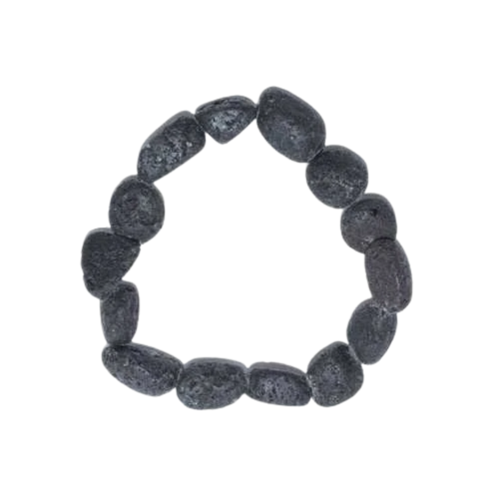 Lava Tumbled Stone Bracelet