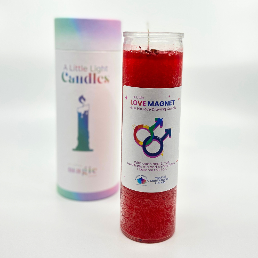 His and His Love Magnet 7 Day Magic Ritual Candle