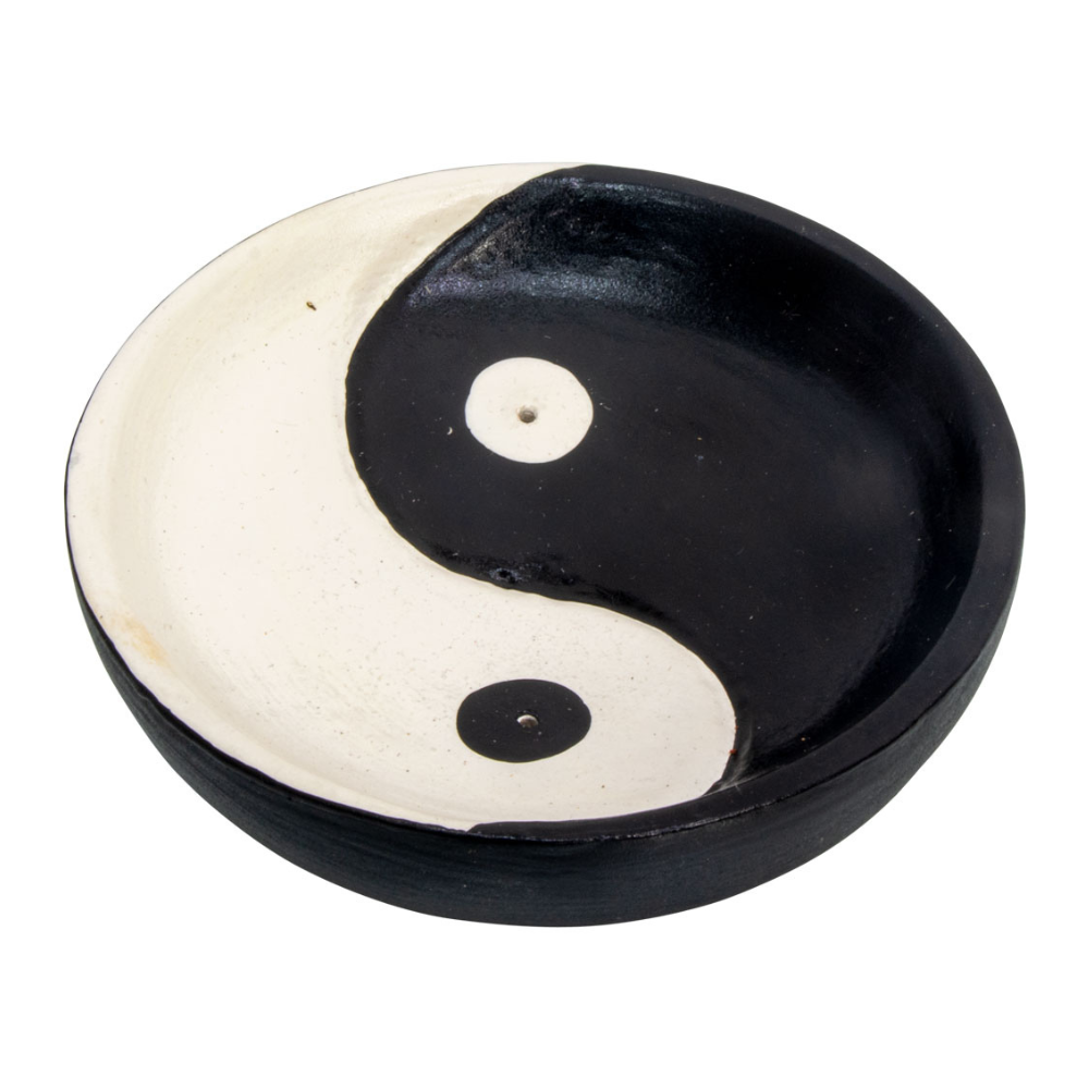 Yin Yang Wood Incense Holder