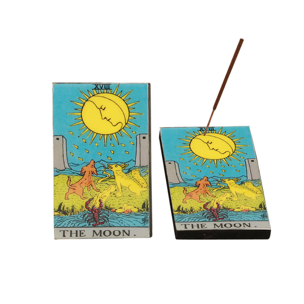 The Moon Tarot Card Incense Stick Holder