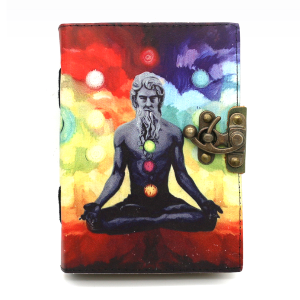 Divine Alignment Blank Leather Journal