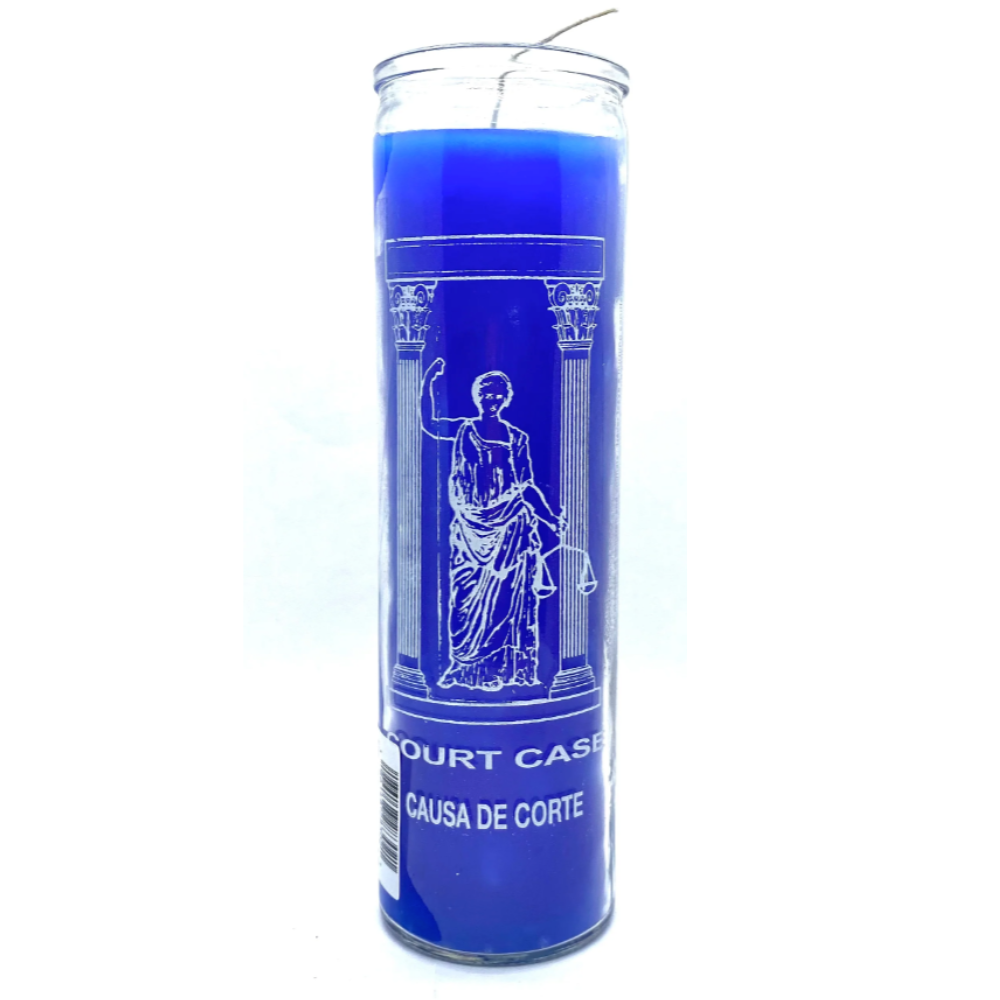 Court Case 7 Day Magic Ritual Candle (Blue)