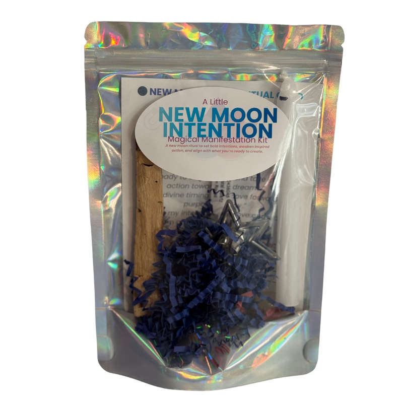 New Moon Intention magical manifestation kit including all your need to manifest for the new moon.