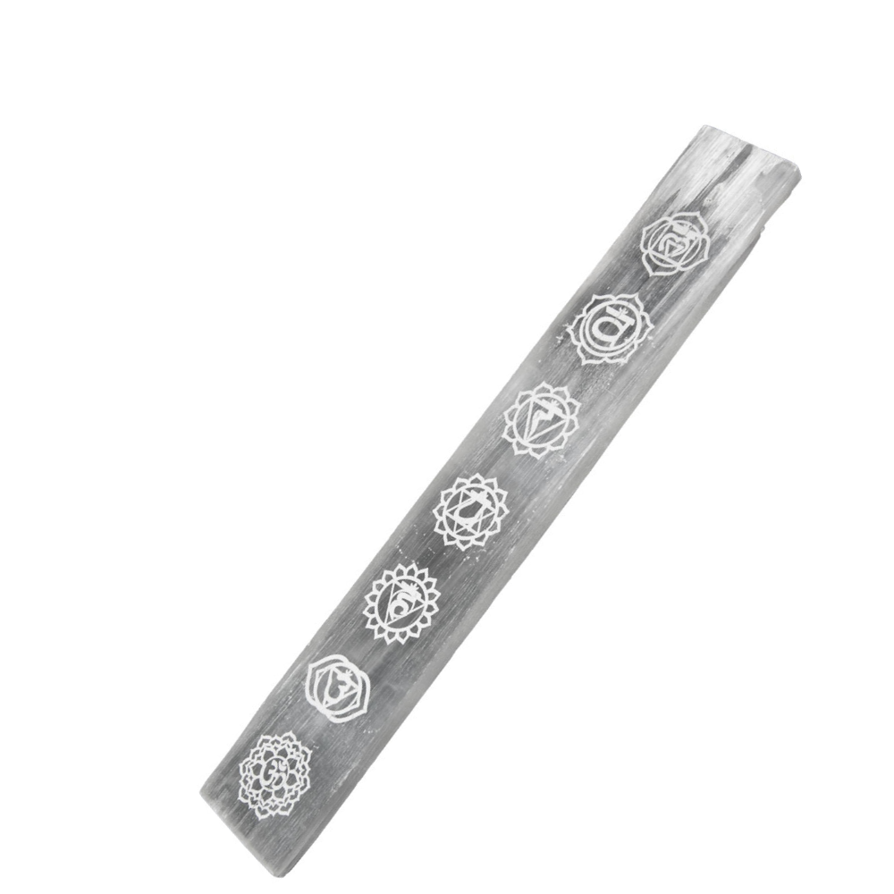 7 Chakra Selenite Incense Holder