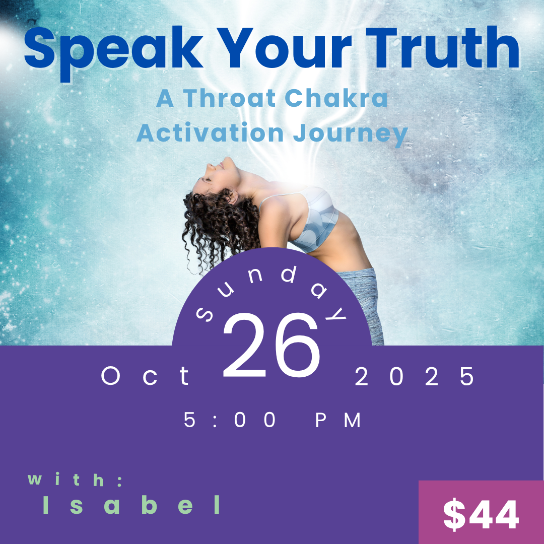 Speak Your Truth: Throat Chakra Activation Journey with Isabel Varela | Sound Healing NYC
