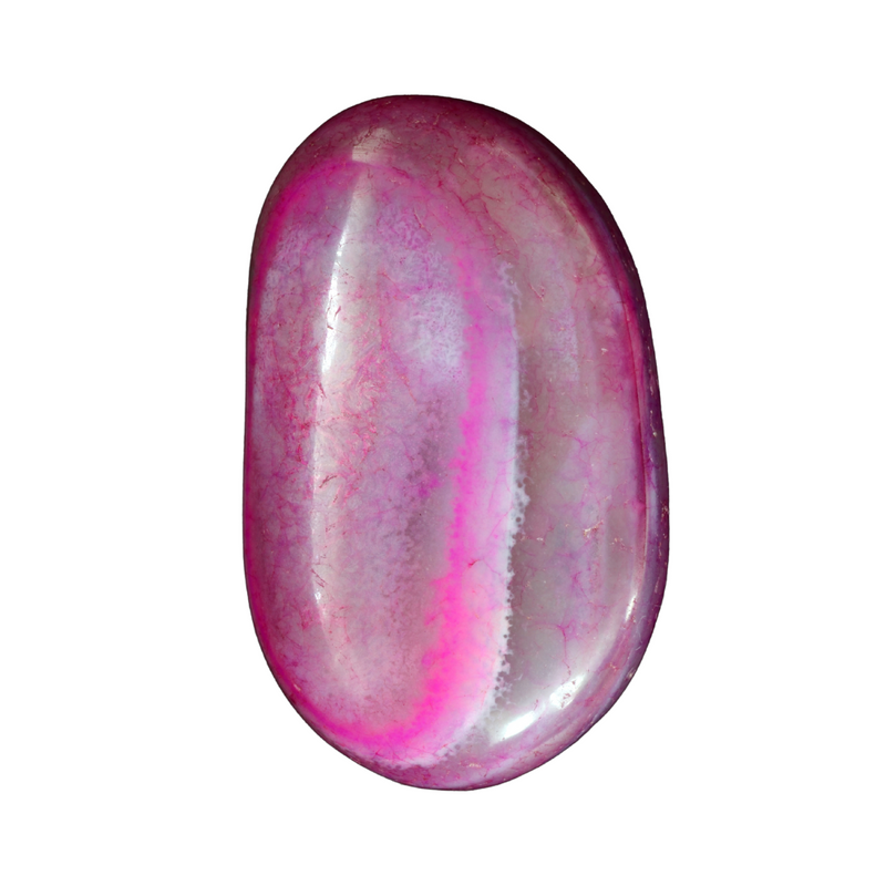 Pink Agate crystal with soft rose banding