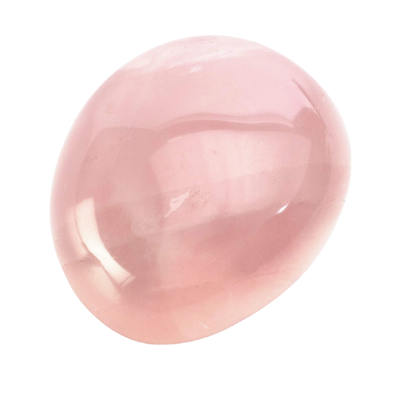Pink Mangano Calcite tumbled stone with soft blush tones