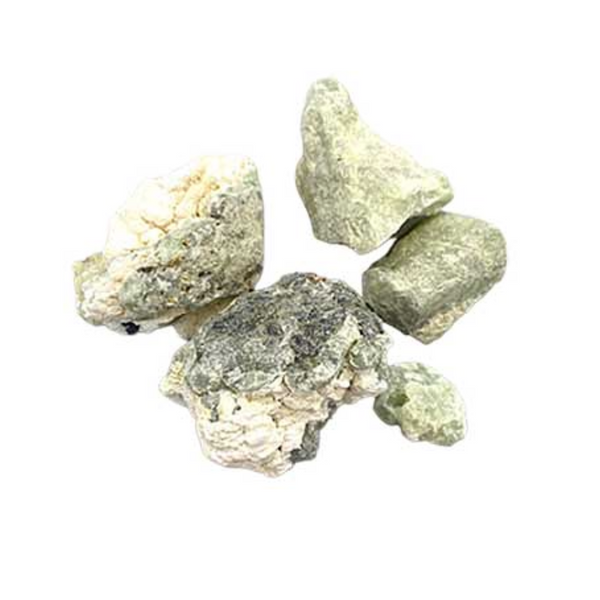 Raw Prehnite with Rutile Crystal – Heart Healing, Clarity & Divine Connection