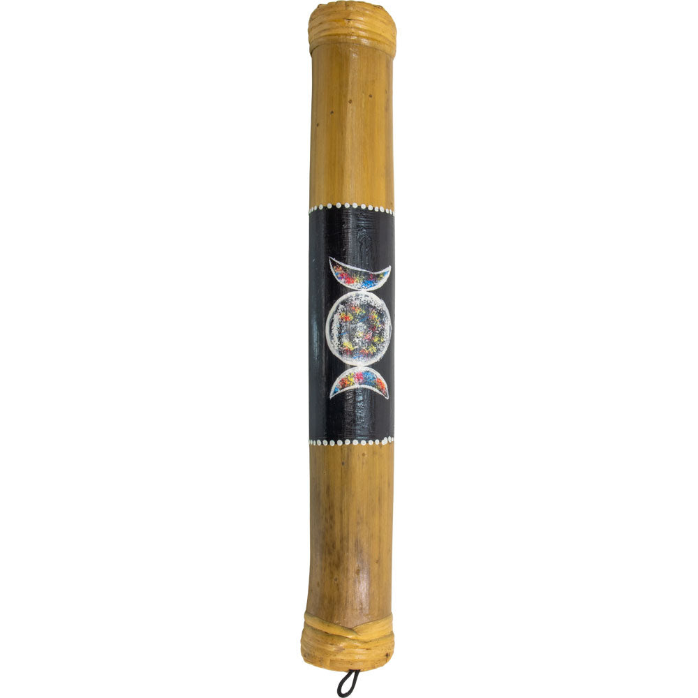 Hand-painted rainstick for meditation and ritual sound